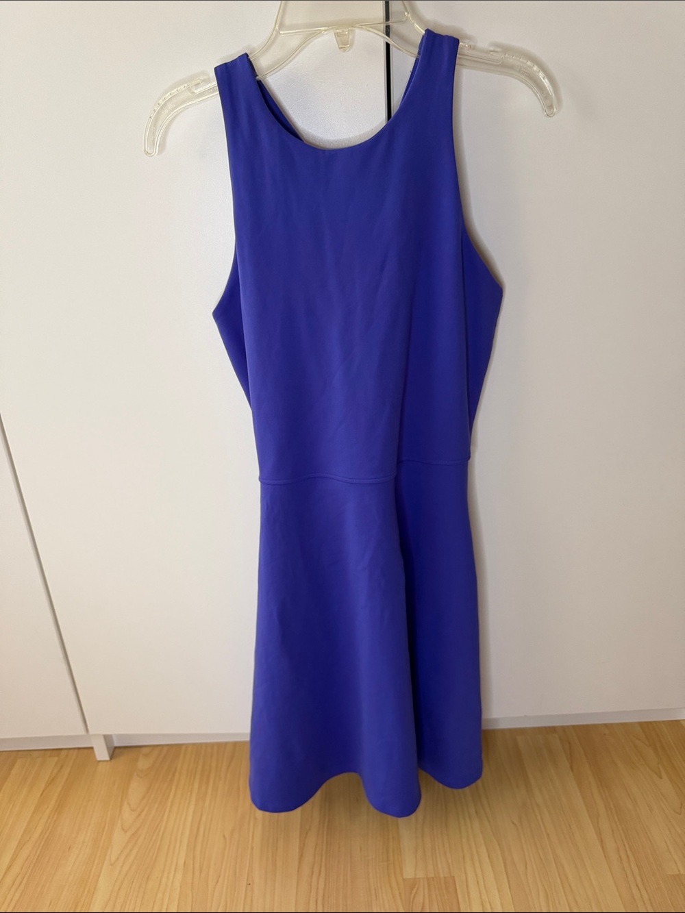 Athleta Royal Blue Sleeveless Fit-and-Flare Dress